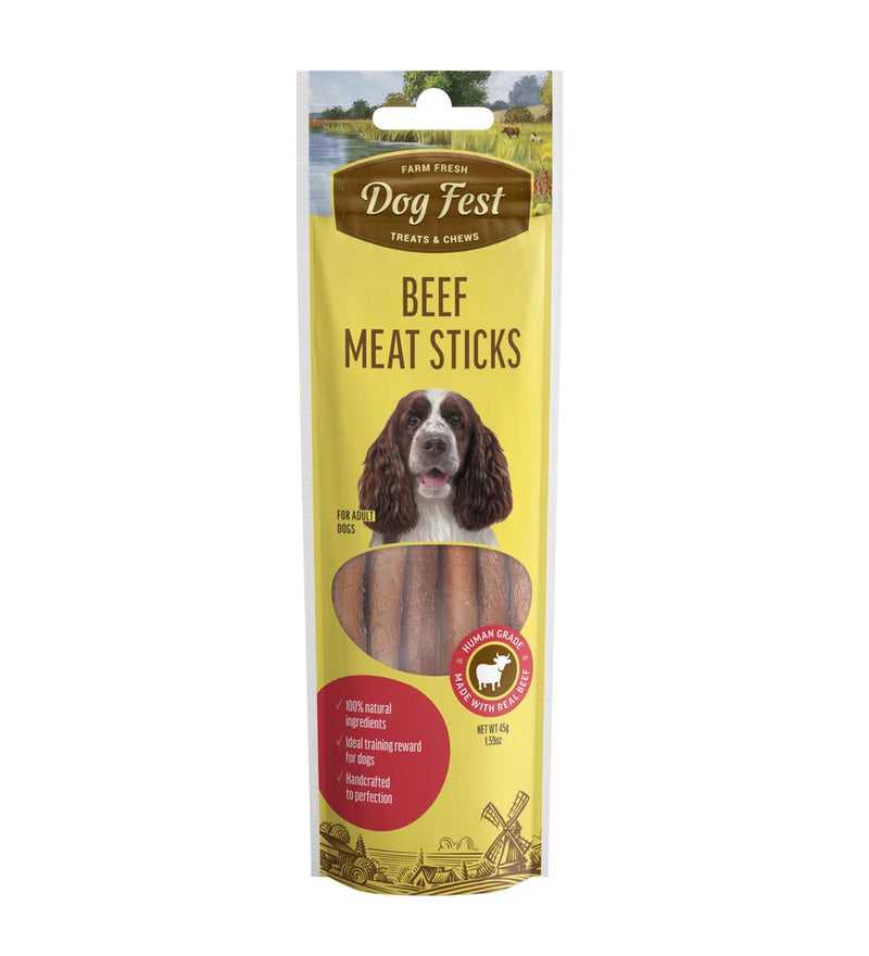 Dog Fest Beef Meat Sticks Adult Dog