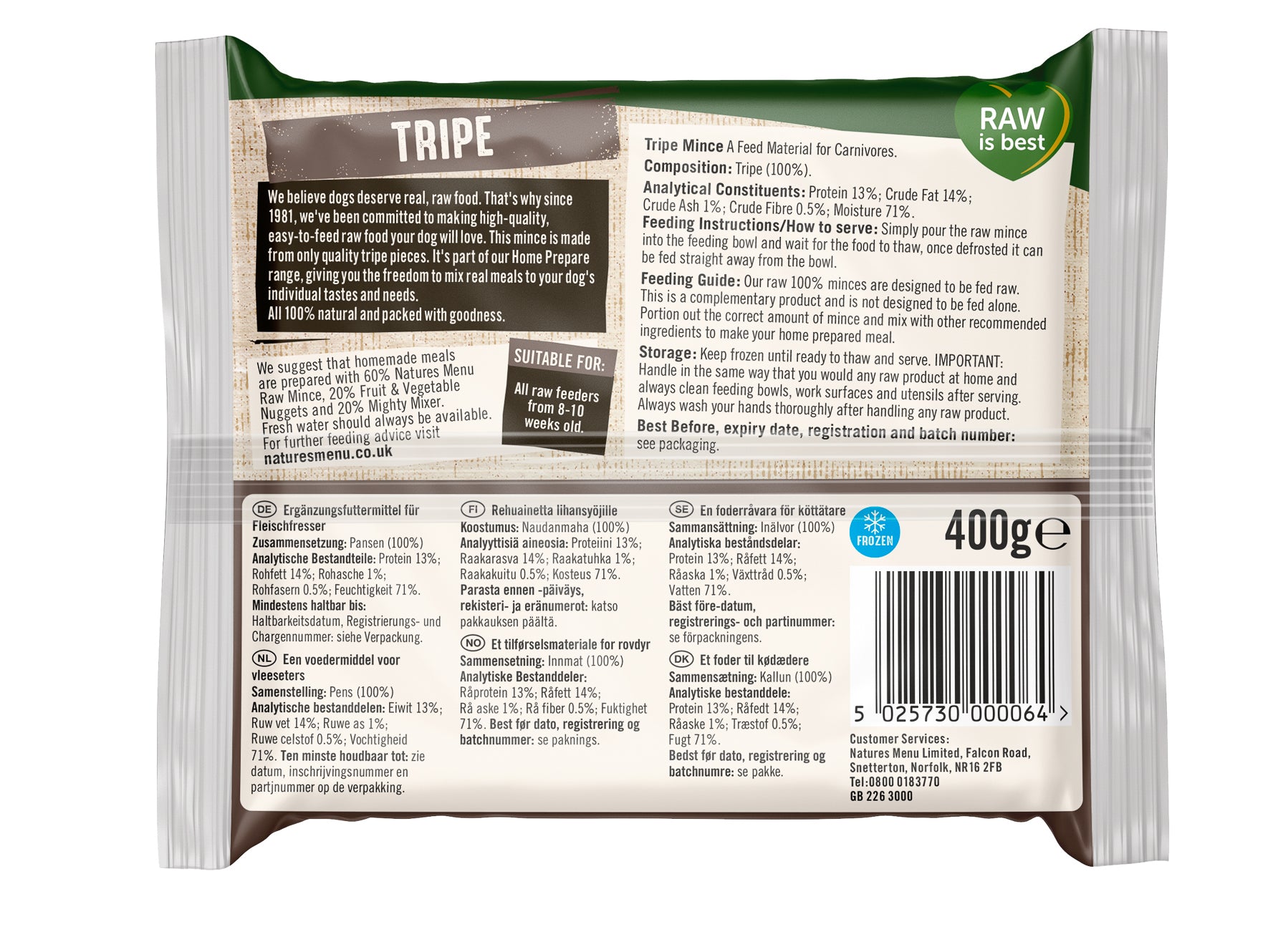 Natures Menu All Tripe