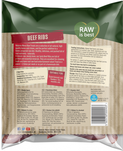 Natures Menu Raw Beef Ribs