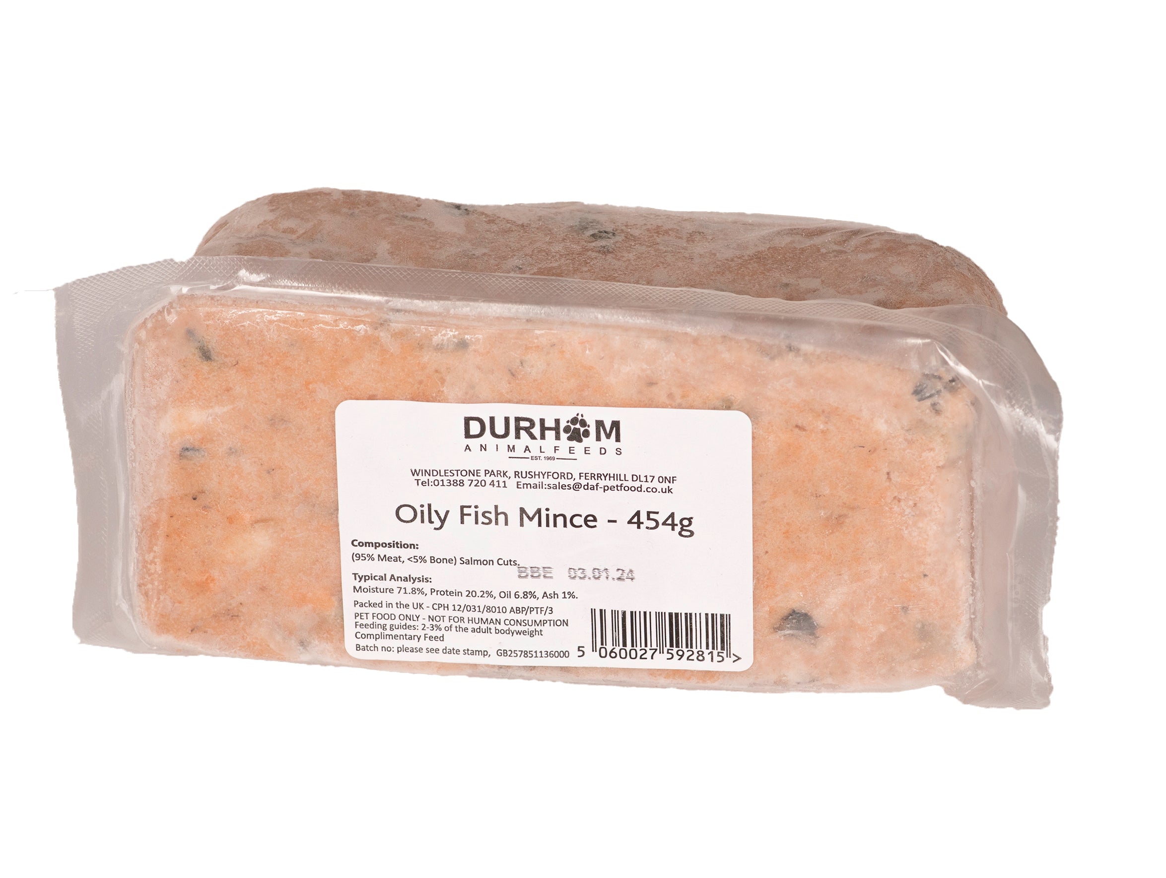 Durham Animal Feeds Oily Fish Mince