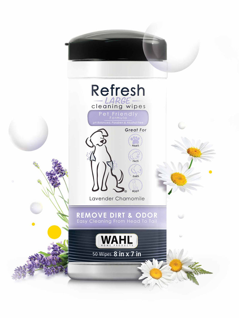 Wahl Dog Cleaning Wipes - Lavender Chamomile