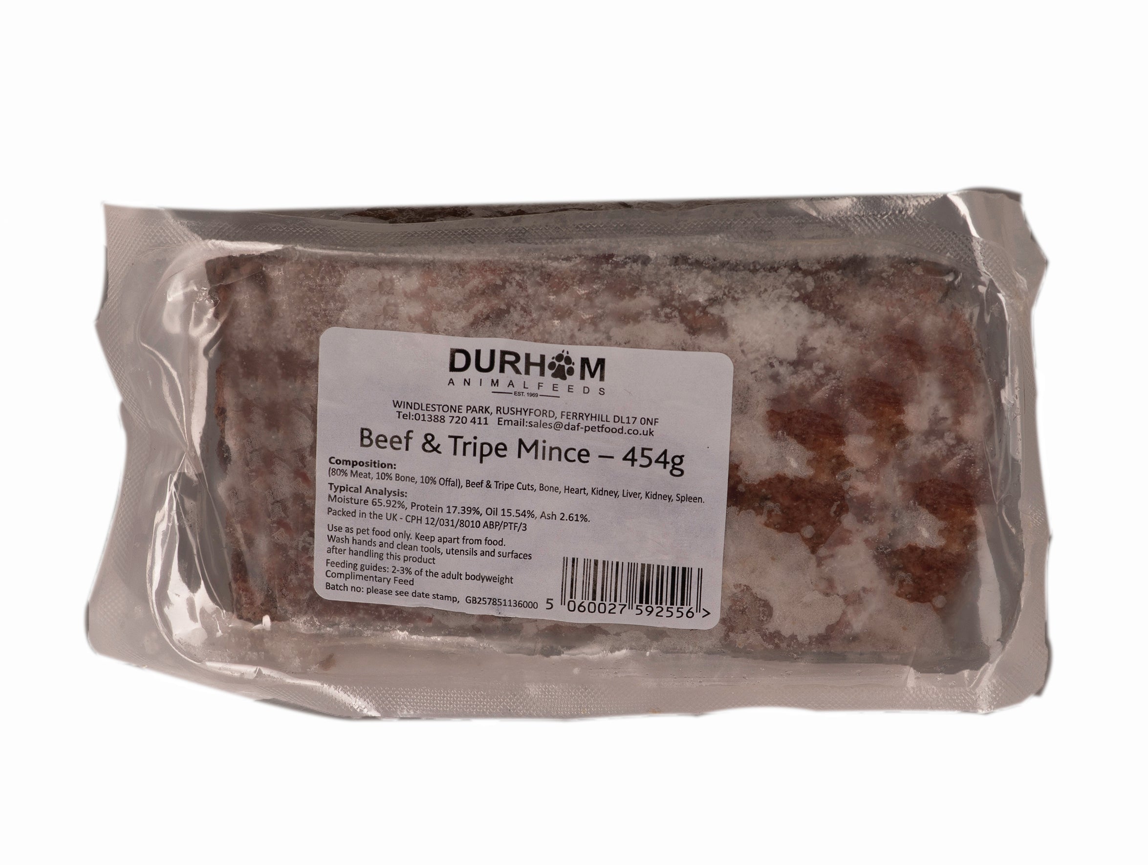 Durham Animal Feeds Beef & Tripe Mince