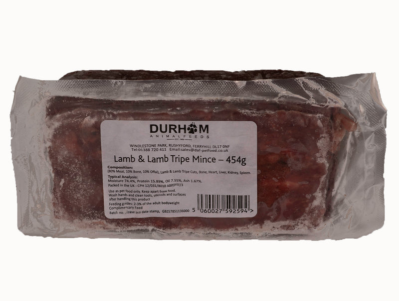 Durham Animal Feeds Lamb & Lamb Tripe Mince