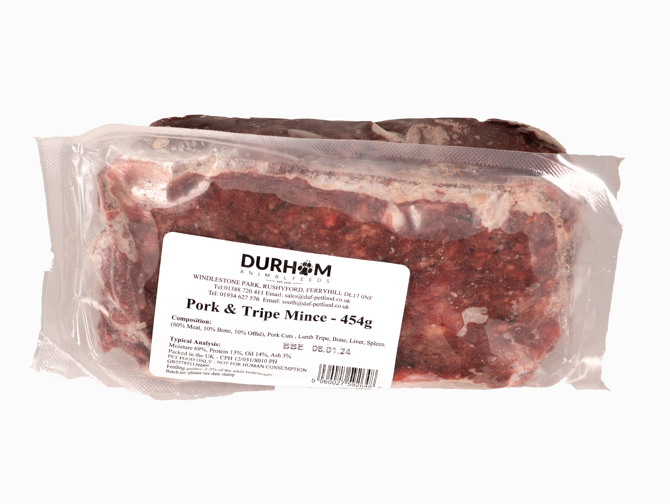 Durham Animal Feeds Pork & Tripe Mince