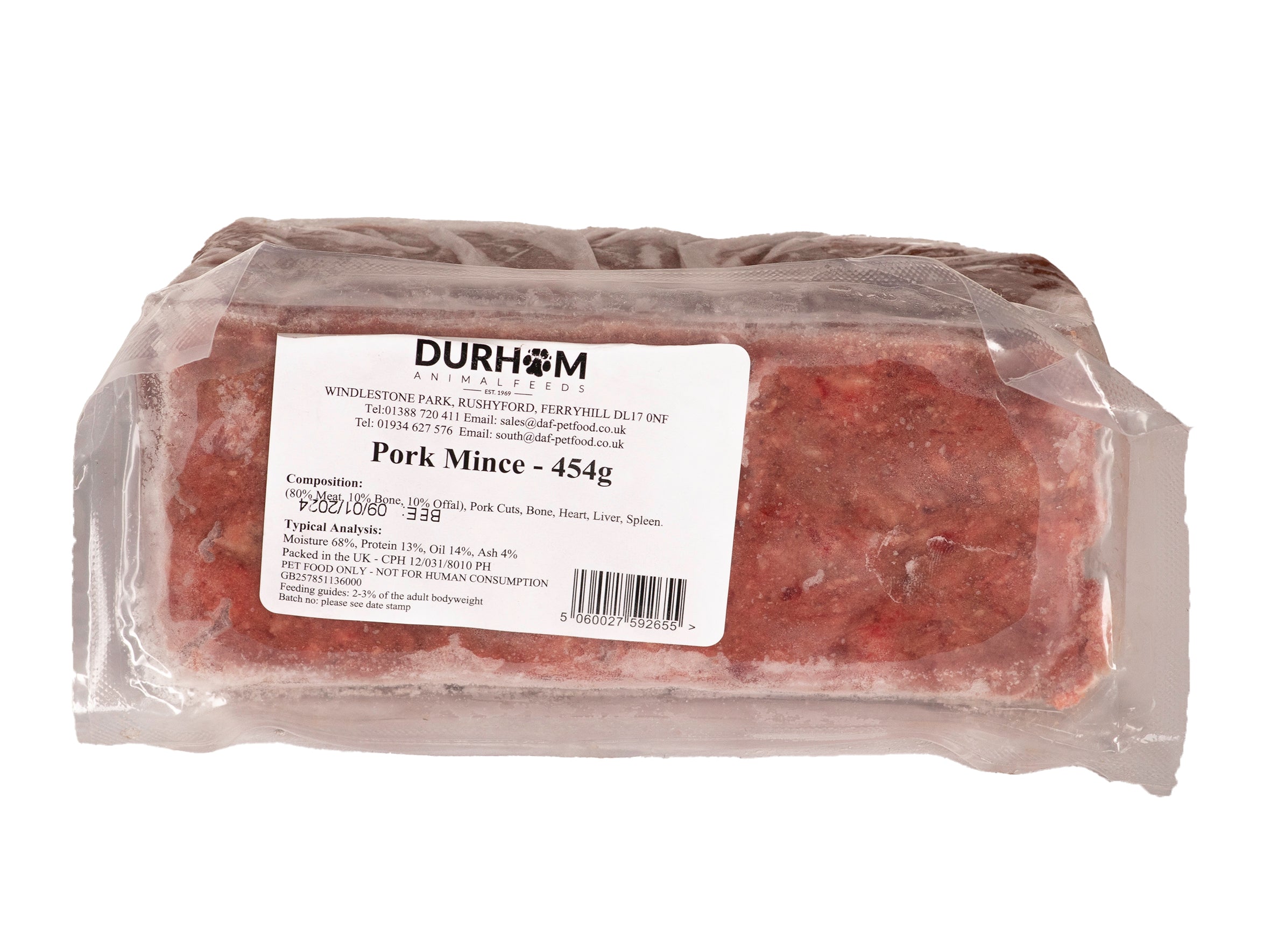 Durham Animal Feeds Pork Mince