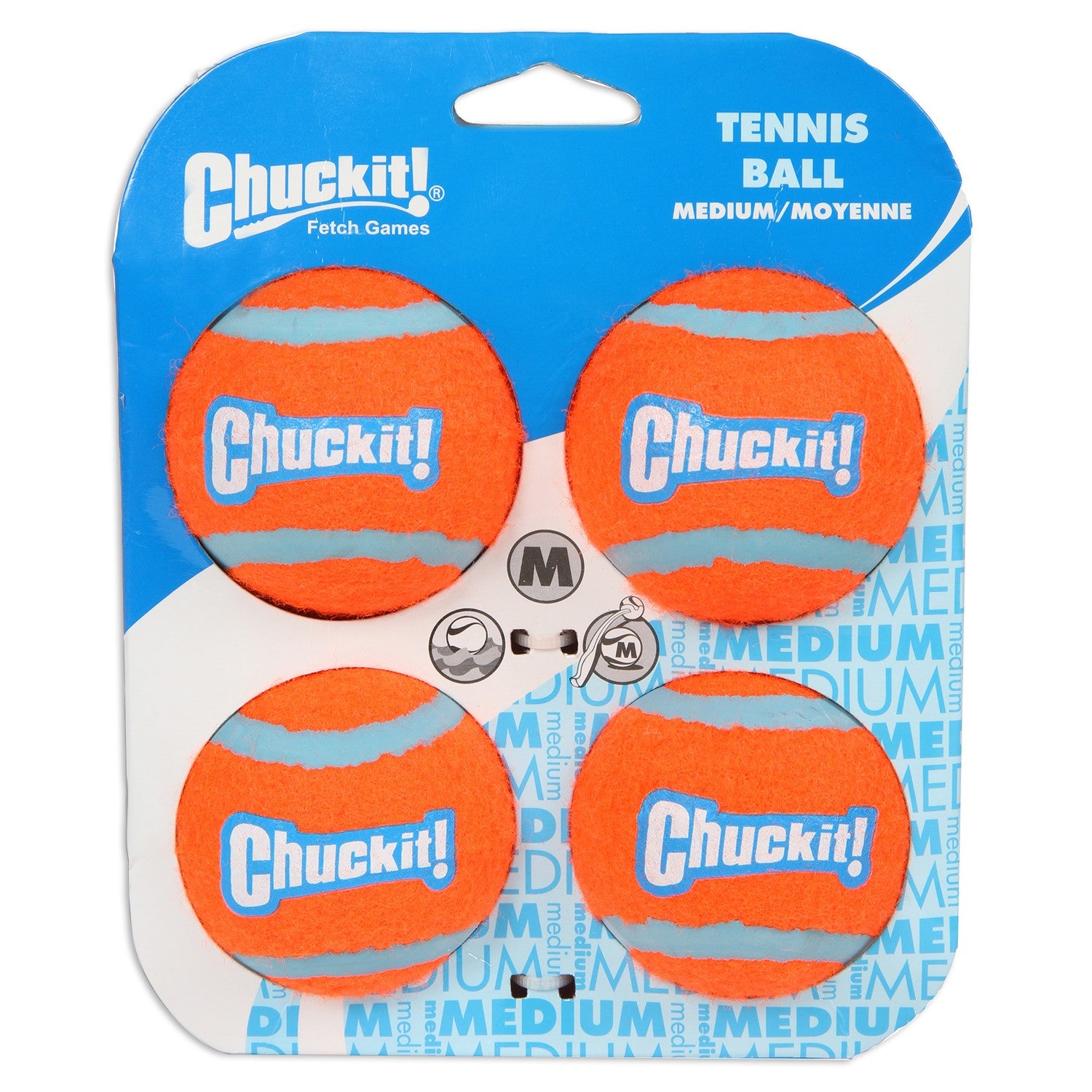 Chuckit! Tennis Ball Medium 4pk