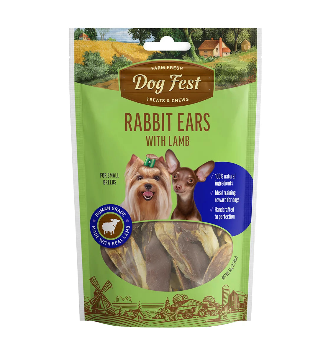 Farm top fresh dog