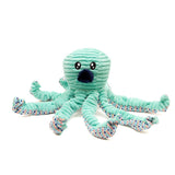 Great & Small Cuddle Me Knot Aqua Octopus Dog Toy