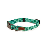 Great & Small Palm Leaf Green Dog Collar