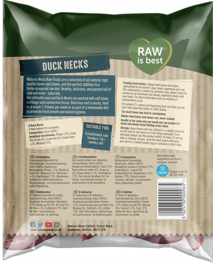 Natures Menu Raw Duck Necks